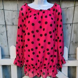 Mischka Pink Polka Dot Tunic